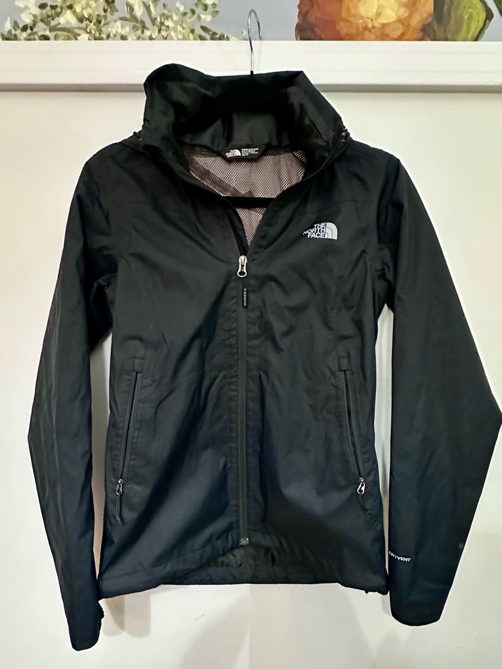 The North Face Quest Black Women's Rain Jacket with Mesh Interior